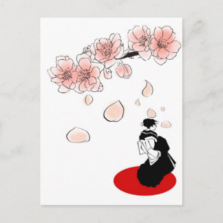 japanse geisha briefkaart