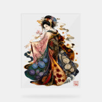 Japanse Geisha Kunst | Kimono en Seizoensbloemen