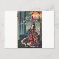 Japanse Geisha Lady Japan Art Cool Classic