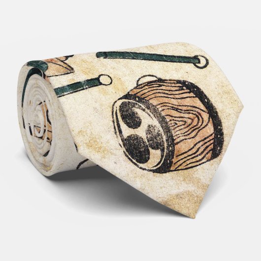 Japanse geisha maiko en kind ukiyo-e kunst stropdas (Opgerold)