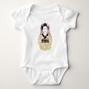 Japanse Geisha Matryoshka Baby Bodysuit