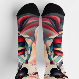 JAPANSE GEISHA SCHOONHEID VROUW KERSENBLOESEMS SOKKEN