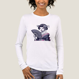 Japanse Geisha Tshirt met lange mouwen voor dames