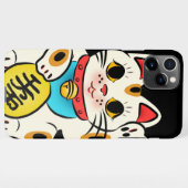 japanse gelukskat iPhone hoesje (Achterkant horizontaal)