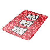 Japanse gelukskat of Maneki-Neko Badmat (Gekanteld)