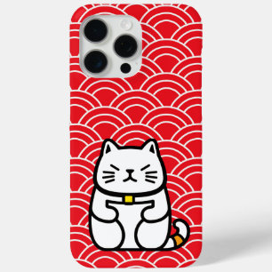 Japanse gelukskat of Maneki-Neko iPhone 15 Pro Max Hoesje