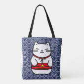 Japanse gelukskat of Maneki-Neko Draagtas (Achterkant)