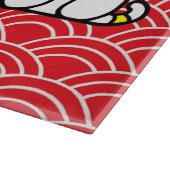 Japanse gelukskat of Maneki-Neko Snijplank (Hoek)