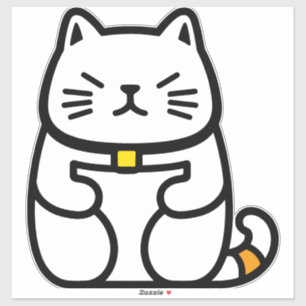 Japanse gelukskat of Maneki-Neko Sticker