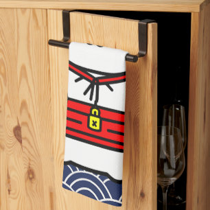 Japanse gelukskat of Maneki-Neko Theedoek