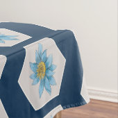 Japanse Geometric Lily Flower Pattern Tafelkleed (Voorbeeld)