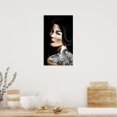 Japanse getatoeëerde vrouw poster (Keuken)