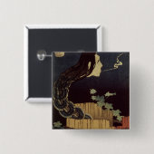 Japanse Ghost Vierkante Button 5,1 Cm (Voorkant /achterkant)