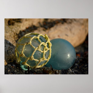 Japanse Glass Vist Float Poster