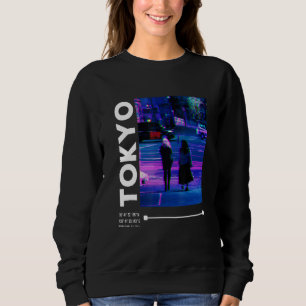 Japanse Glitch Cyberpunk Tokyo Streetslijet Aesthe Trui