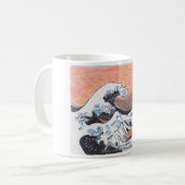 Japanse golfmok koffiemok (Voorkant links)