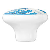 Japanse Golve Art Sunset Ocean Keramische Knop (Zijkant)