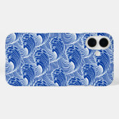 Japanse golven, kobalt blauw en wit Case-Mate iPhone Case (Achterkant (horizontaal))