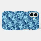  Japanse golven, marine en Sky Blue Case-Mate iPhone Case (Achterkant (horizontaal))