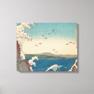 Japanse golven Naruto draaikolk oceaan kunstwerk Canvas Afdruk