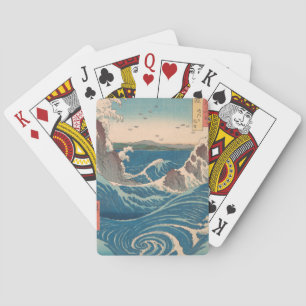 Japanse golven Naruto draaikolk oceaan kunstwerk Pokerkaarten