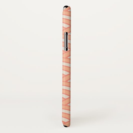 Japanse golven Seigaiha Patroon Peach Fuzz Case-Mate iPhone Case (Achterkant / rechts)