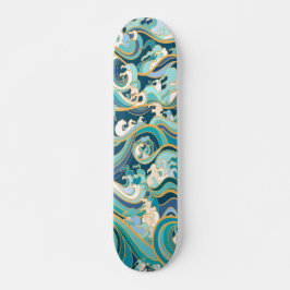Japanse golven skateboard