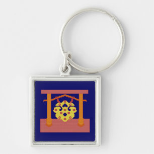 Japanse Gong Crest Sleutelhanger