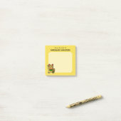 Japanse Gouden Lucky Kat Gepersonaliseerd Post-it® Notes (Op bureau)