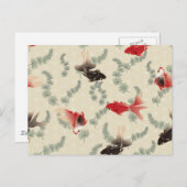 Japanse Goudvis Briefkaart (Voorkant / Achterkant)