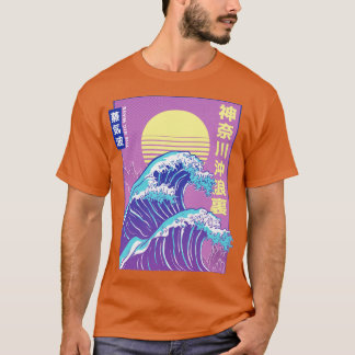 Japanse Grote Golf Retrowave Synthwave T-shirt