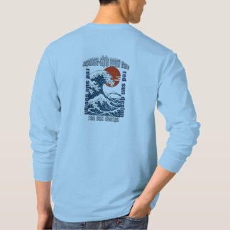 Japanse Grote Golf Rode Zon Grafische T-Shirt