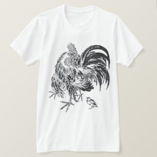 Japanse Haan ukiyo-e Niwatori door Toyohiro T-shirt
