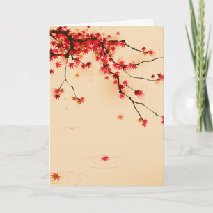 Japanse herfst kunst kaart