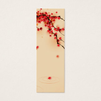Japanse herfst kunst mini visitekaartjes