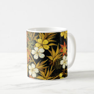 Japanse Herfstbladeren Antieke Botanische Koffiemok