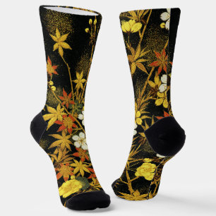 Japanse Herfstbladeren Antieke Botanische Sokken