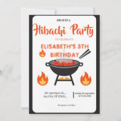 Japanse Hibachi-diner Feest Verjaardagsuitnodiging Kaart (Voorkant)