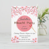 Japanse Hibachi Dinner Party Uitnodiging Verjaarda (Staand voorkant)