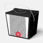 Japanse Hibachi Dinner Party Uitnodiging Verjaarda Bedankdoosjes (Achterkant)