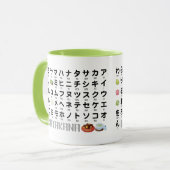 Japanse Hiragana- en Katakana-tabel (Wagashi) Mok (Voorkant links)