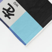 Japanse Hiragana-tabel Fleece Deken (Hoek)