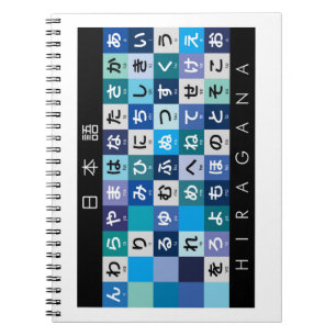 Japanse Hiragana-tabel Notitieboek