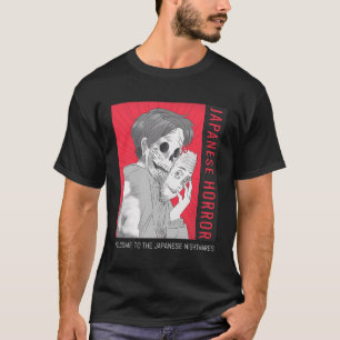 Japanse horror twee gezichten Yurei Bakemono Obake T-shirt