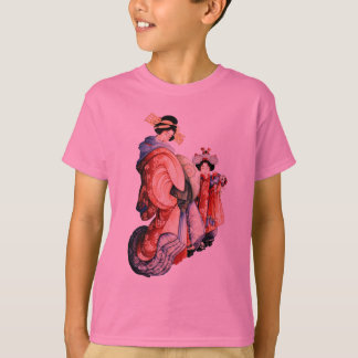 Japanse houtafdruk t-shirt