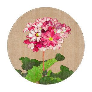 Japanse hydrangea. Roze en groen Snijplank