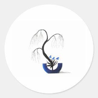 Japanse Ikebana Shoka Style Ronde Sticker
