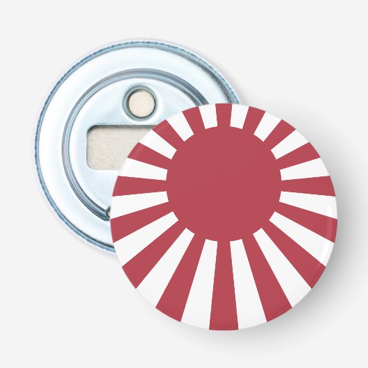 Japanse Imperiale Opgangszonnevlag, Edo tot WO2 Button Flesopener (Voorkant)
