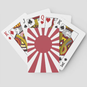 Japanse Imperiale Opgangszonnevlag, Edo tot WO2 Pokerkaarten
