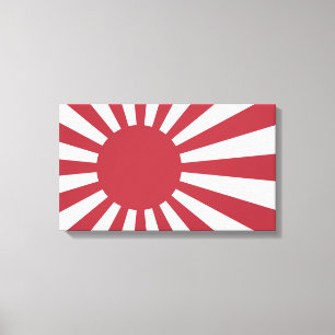 Japanse Imperiale Opgangzonnevlag, Edo tot WW2 Canvas Afdruk